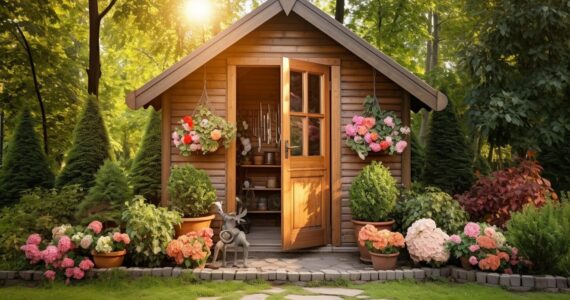 cabane de jardin