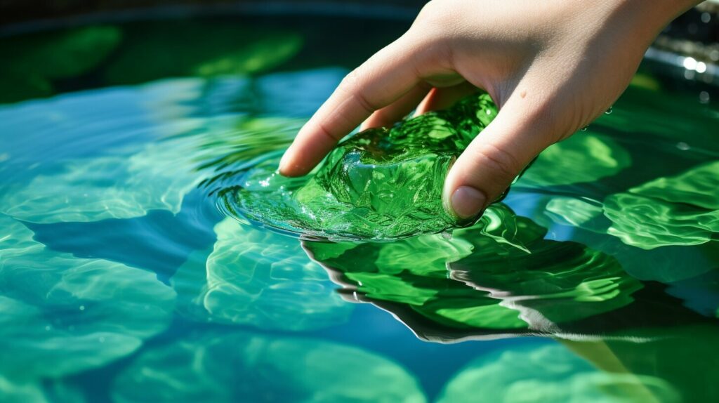 clarifiant et floculant pour piscine verte