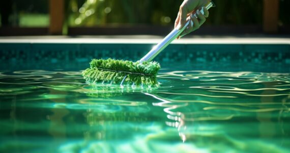 comment enlever les algues au fond d'une piscine