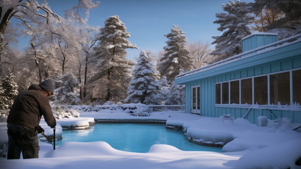 comment prévenir le gel de l'eau de la piscine en hiver
