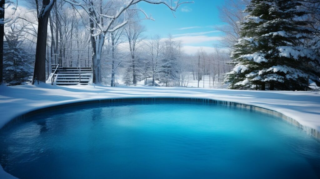 couverture piscine hiver