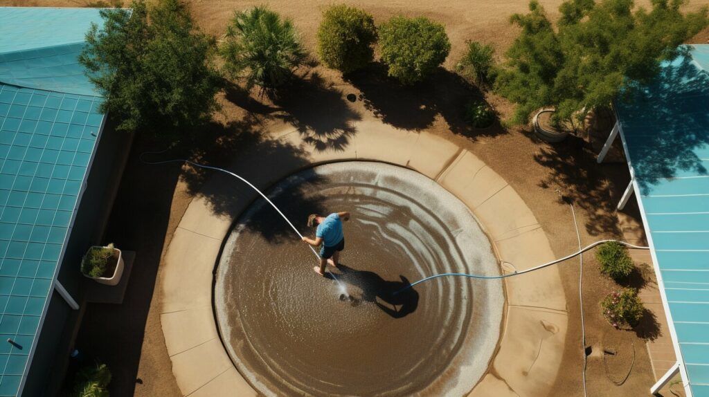 remplissage de la piscine