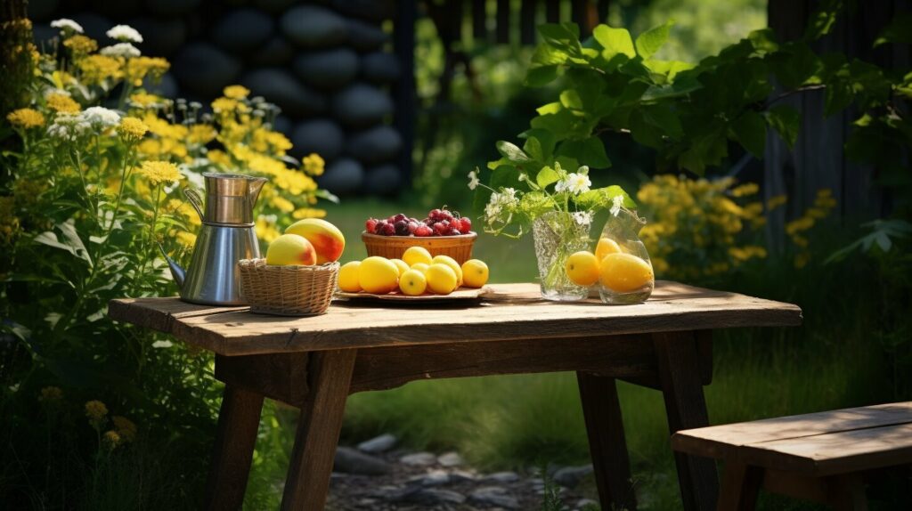 table de jardin
