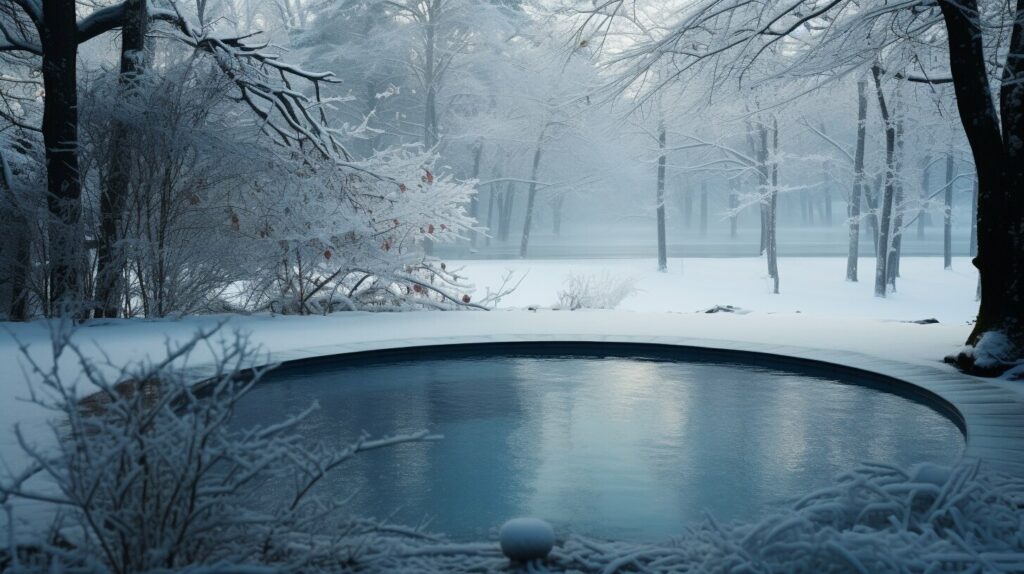 température de l'eau de la piscine en hiver