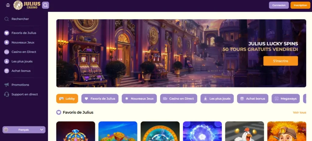 Julius Casino retrait rapide