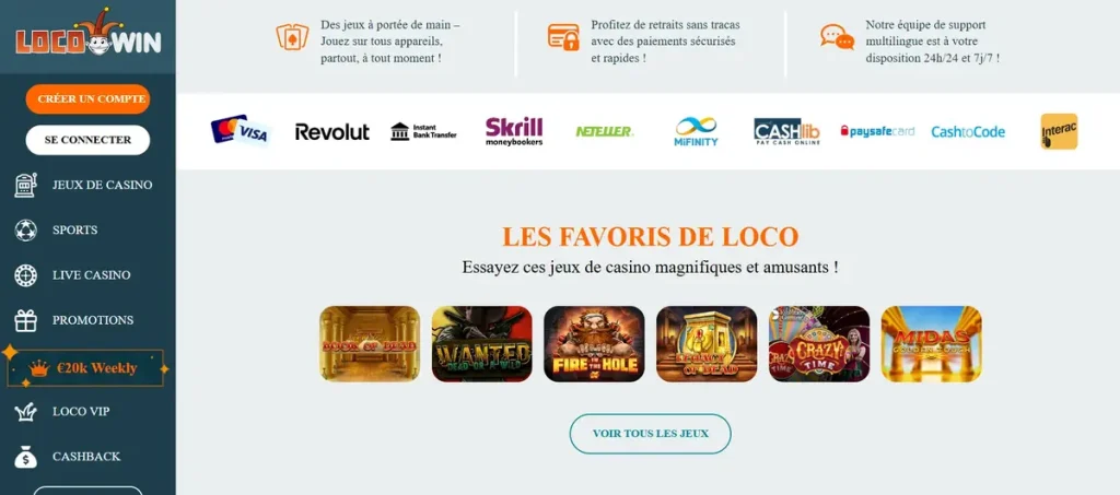 Locowin retrait rapide