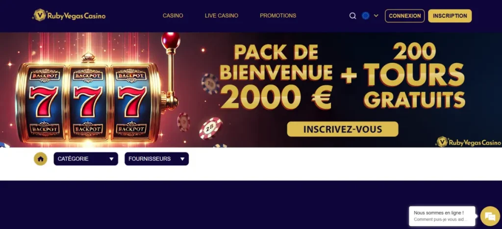 Ruby Vegas retrait rapide