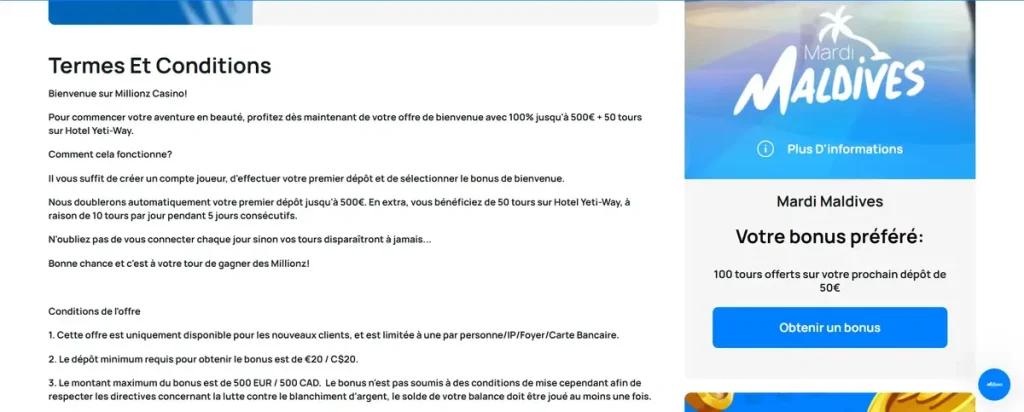 Termes et conditions retrait rap